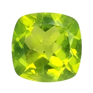 NATURAL PERIDOT _ 2.23Cts & 8.0x7.9x4.6 mm _ Green Natural Peridot Cushion Shape Loose Gemstones / Peridot ring / Peridot Jewelry / Pendent
