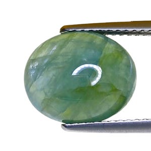 NATURAL GRANDIDIERITE_ 5.68Cts & 12.4x10.2x5.9 mm _ World Top 10 Rare mined Natural Madagascar Grandidierite Oval Cabochon Gemstones / Ring