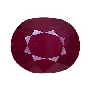 Natural Pink Red Ruby Gemstones : 6.625 Cts Oval Mozambique For Jewelry Making