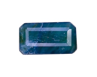 Natural Bluish Green Grandidierite Gemstone: 2.63 Cts Octagon  Madagascar Stone
