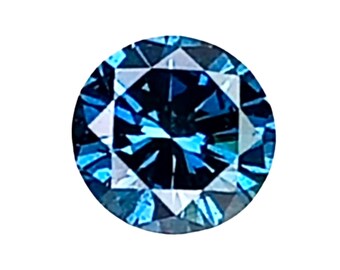 NATÜRLICHER DIAMANT _ 0.225CTS & 3.8x3.8x2.3 mm Blauer Diamant-runde Form Super seltener Stein / Diamantring / Diamantschmuck / Diamantanhänger