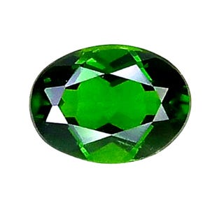 NATURAL CHROME DIOPSIDE Gemstones _ 1.31Ct & 7.9x5.8x3.9 mm _ Chrome Green Natural Chrome Diopside Oval Shape Gemstones / Ring / Jewelry