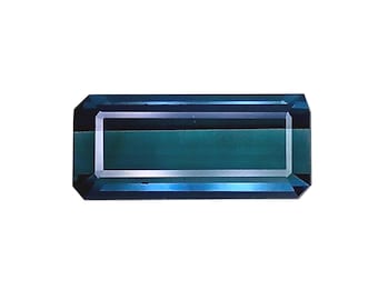 Natural Blue Green Tourmaline Gemstone: 5.61 Cts Octagon  Mozambique Jewelry making