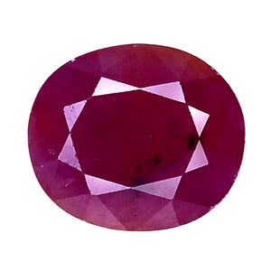 Natural Pink-Red Ruby Gemstone:  11.32  Cts   Oval Mozambique  For Jewelry Making