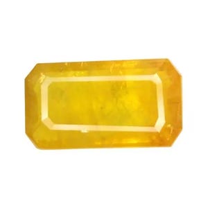NATURAL SAPPHIRE_ 7.20Cts & 14.7x8.2x5.1 mm _ Sapphire Gemstone / Natural Yellow Sapphire Octagon Shape / Sapphire Ring / Sapphire Jewelry