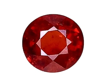 Natural Red Orange Spessartite Garnet Gemstone: 2.09 Ct Oval , Namibia - For Ring