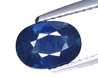 1.41 CTS Blue natural sapphire oval cut loose gemstones "see video"