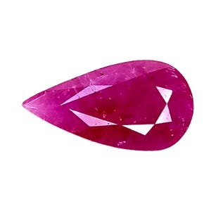 Pink Red Ruby Gemstone 2.17 Cts, Pear Shape, Unheated Mozambique Ruby