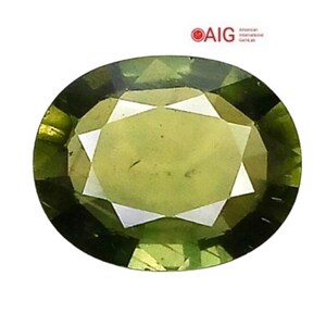 AIG Certified NATURAL SAPPHIRE_ 2.56Cts & 9.91x7.99x3.67 mm _Unheated Sapphire Gemstone / Natural Green Sapphire Oval Shape / Ring