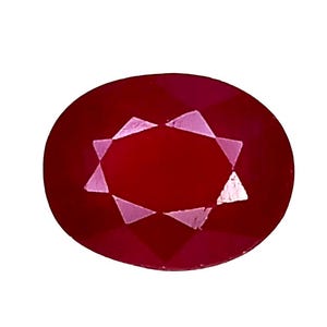 Natural Pink Red Ruby Gemstone: 3.480 Cts Oval Mozambique For Jewelry Making