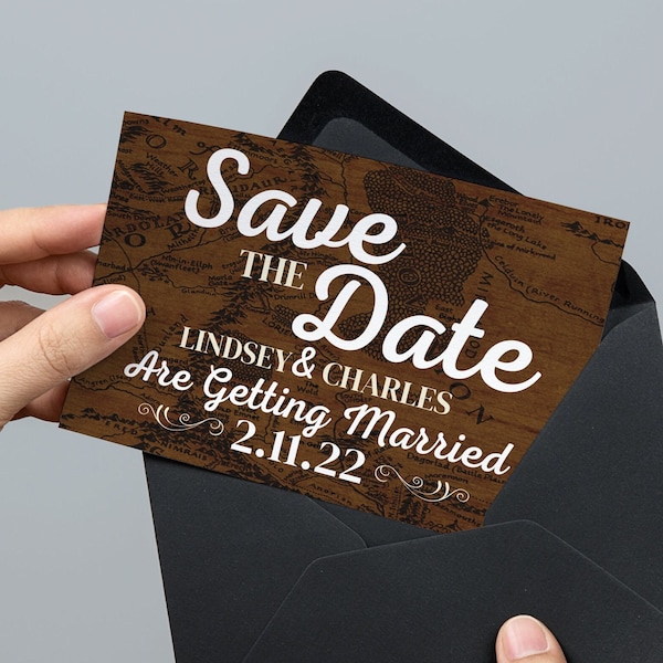 Lord of the Rings Wedding Save the Date Template, Editable, Printable Wedding Invitation, Save the Date, Instant Download, DIY, Canva