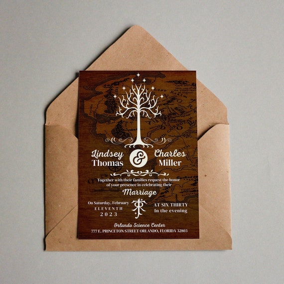 Lord of the Rings-Inspired One Ring Invitations – Uniquely Inviting