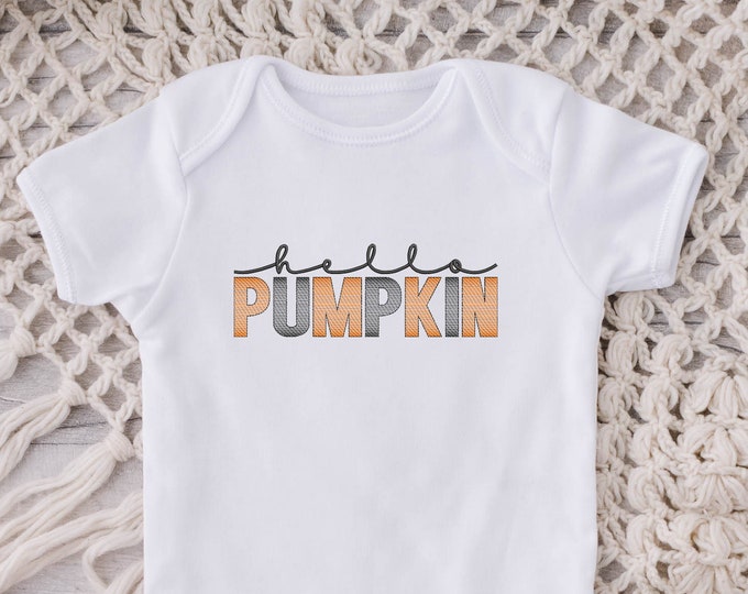 Hello Pumpkin Baby Bodysuit