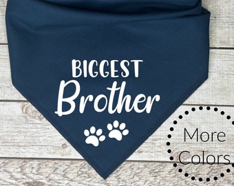 Biggest Brother Dog Bandana, Pregnancy Announcement