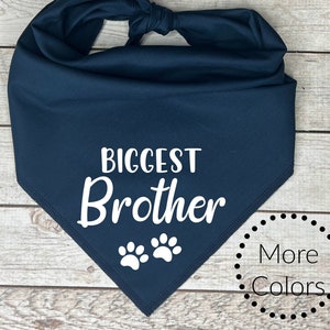 Biggest Brother Dog Bandana, Pregnancy Announcement