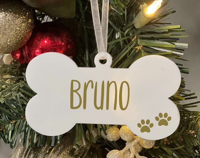 Christmas Bone Ornament *** Dog Bone Ornament
