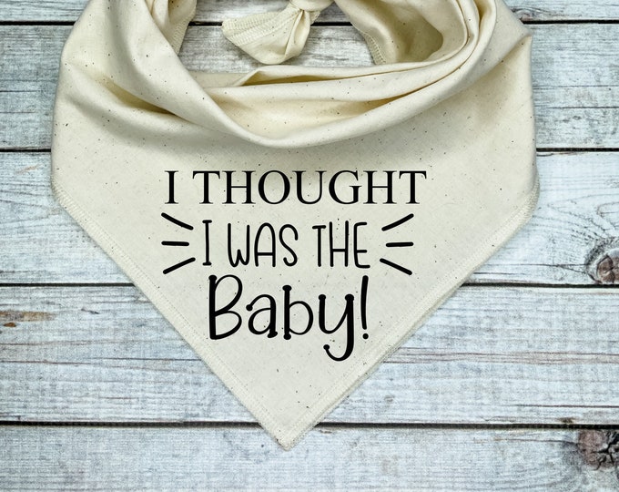 I thought I was the Baby Dog Bandana, Pregnancy Announcement