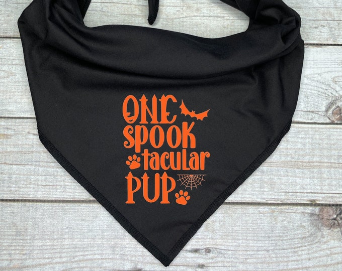 One Spooktacular Pup Dog Bandana, Halloween
