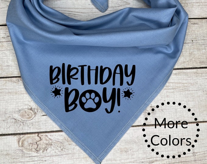 Birthday Boy Dog Bandana