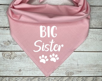 Big Sister Dog Bandana, Pregnancy Announcement