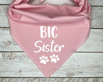 Big Sister Dog Bandana, Pregnancy Announcement