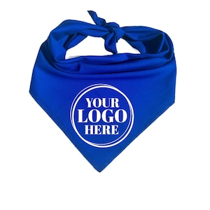 Custom Logo Dog Bandana - Branded Pet Accessory for Business Promotions