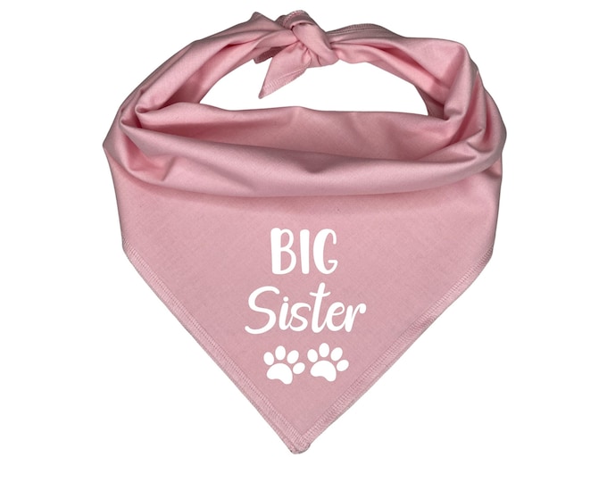 Big Sister Dog Bandana, Pregnancy Announcement