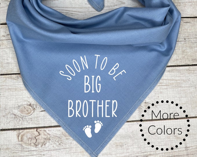 Soon to be Big Brother Dog Bandana, Pregnancy Announcement