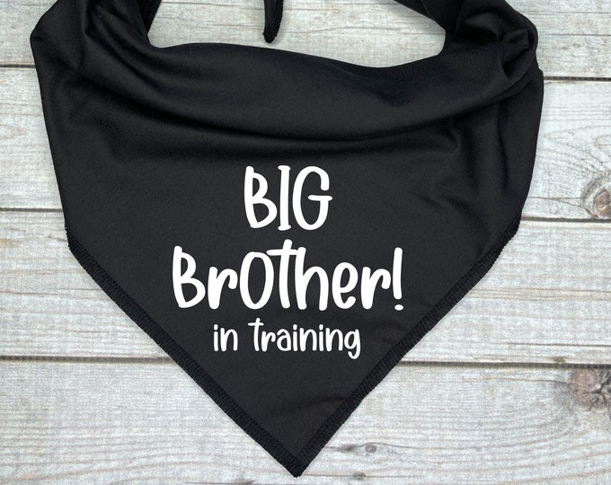 Big Brother in Training Dog Bandana, Pregnancy Announcement
