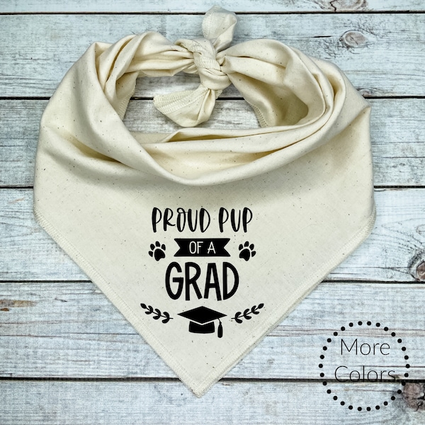 Graduation Announcement Dog Bandana, Proud Pup of a Grad Graduation Gift, Class of 2024 College or High School Finally Graduated