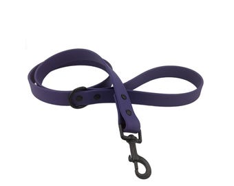 Purple BioThane® Waterproof Dog Leash 1" – Durable, Odor-Resistant, and Easy to Clean