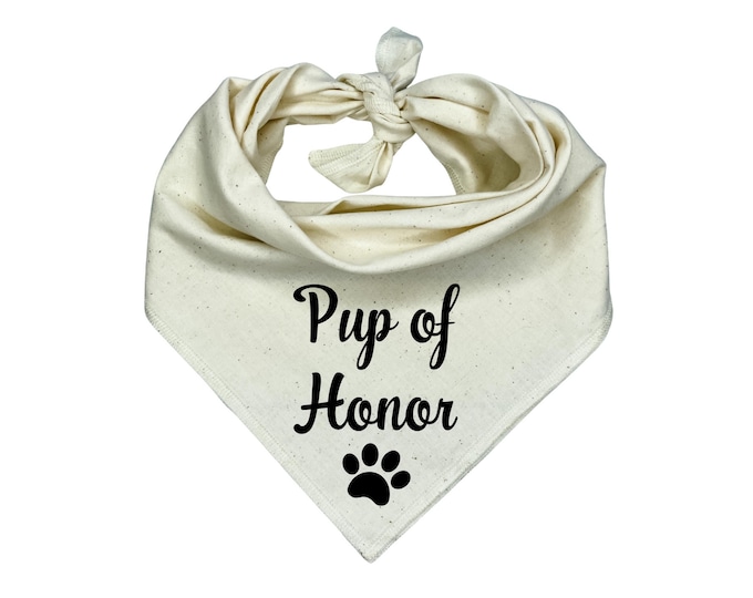 Dog Wedding Bandana: Pup of Honor Bridal Shower Photo Prop