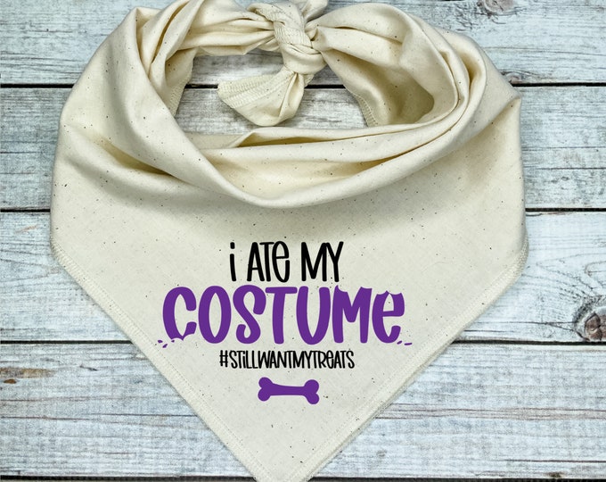 I Ate My Costume Dog Bandana, Halloween