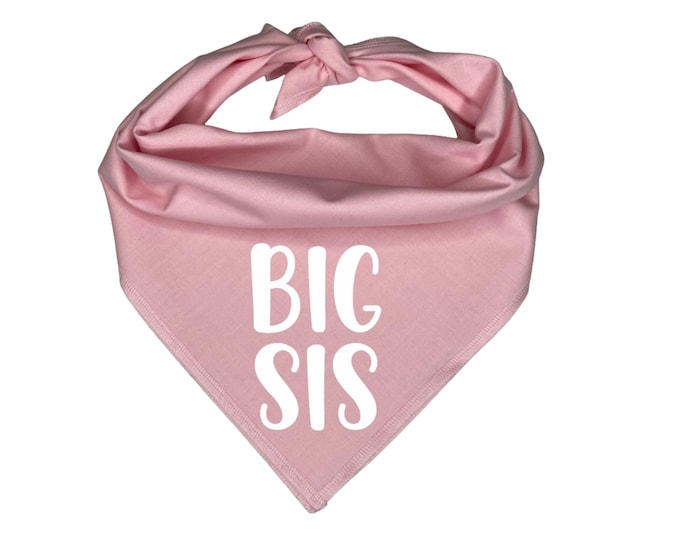 Big Sis Dog Bandana ** Pregnancy Announcement