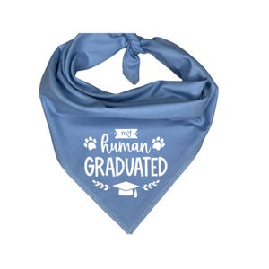 My Human Graduated Dog Bandana, Graduation Photo Prop