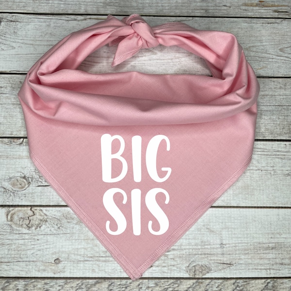 Big Sis Dog Bandana ** Pregnancy Announcement