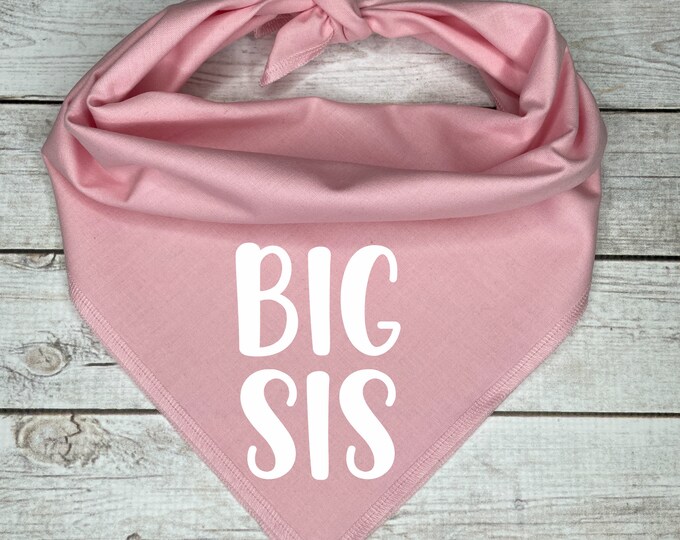 Big Sis Dog Bandana ** Pregnancy Announcement