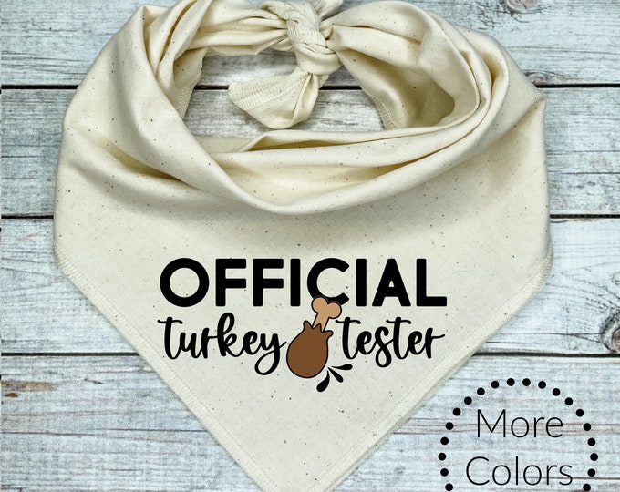 Official Turkey Tester Dog Bandana