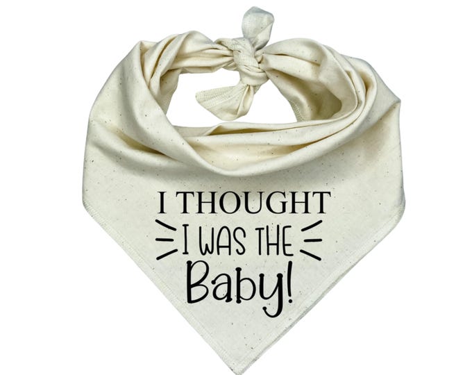 I thought I was the Baby Dog Bandana, Pregnancy Announcement