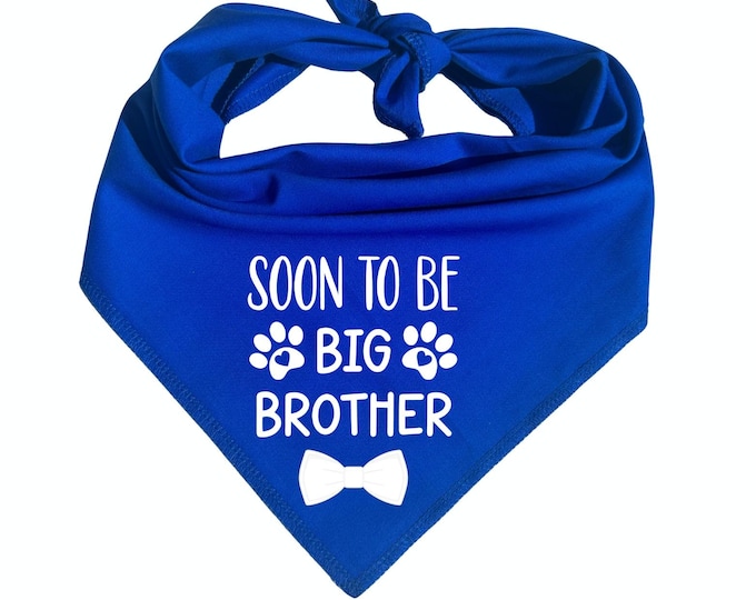 Soon to be Big Brother Dog Bandana, Pregnancy Announcement