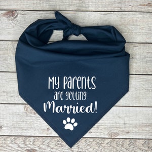 My Parents Are Getting Married Hundehalsband Set – 2 Stück, Schwarz, Aus Baumwolle, Verstellbar, Größe OS (58/112 Cm)