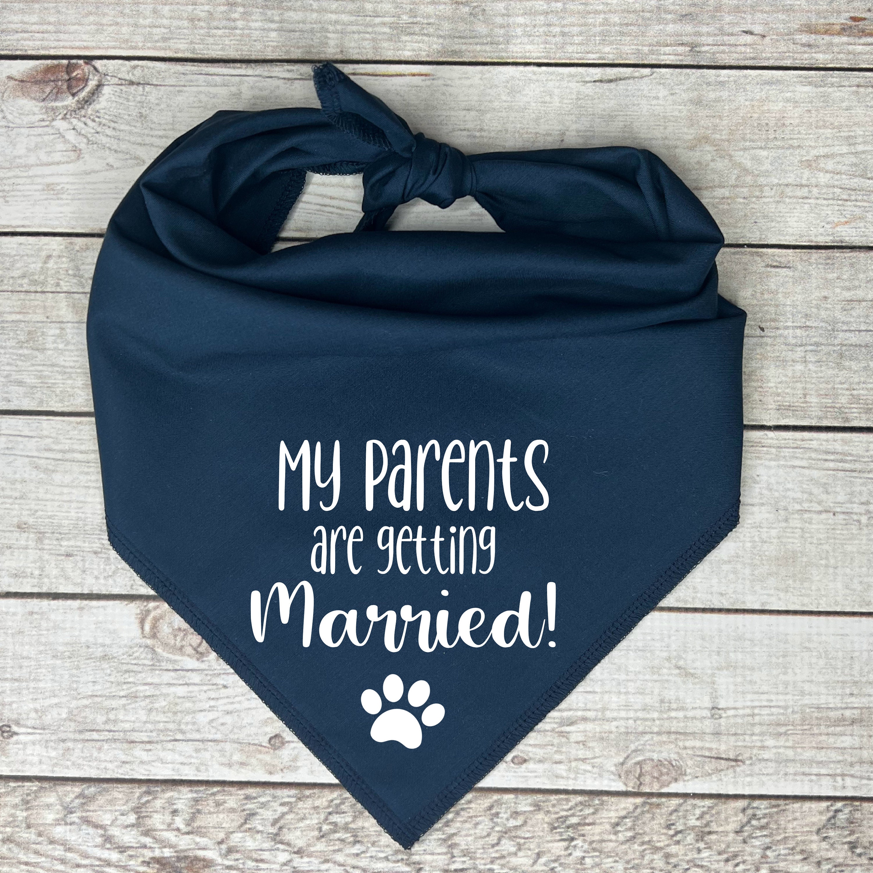 My Parents Are Getting Married Dog Bandana Etsy Canada