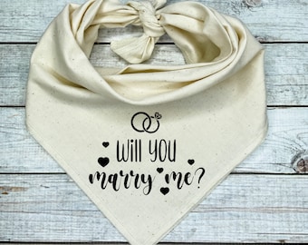 Will You Marry Me? Dog Bandana      Unique Marriage Proposal Ideas