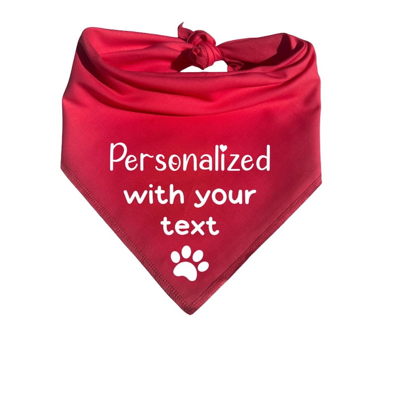 Personalized Dog Bandana – Custom Text Bandana for Pets bild 10