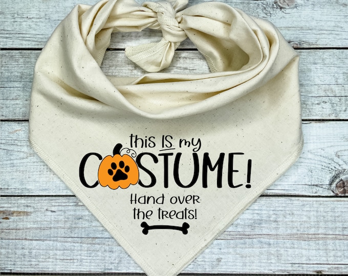 This is My Costume Dog Bandana, Halloween