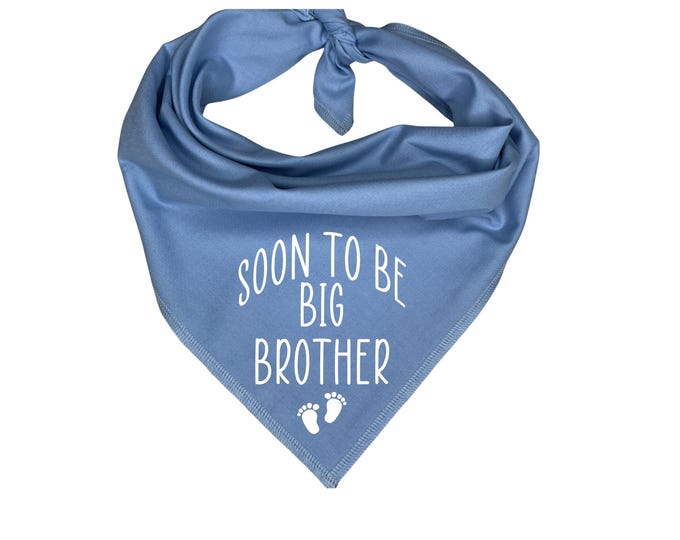 Soon to be Big Brother Dog Bandana, Pregnancy Announcement