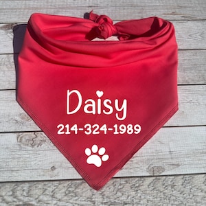 Personalized Dog Bandana – Custom Text Bandana for Pets bild 5