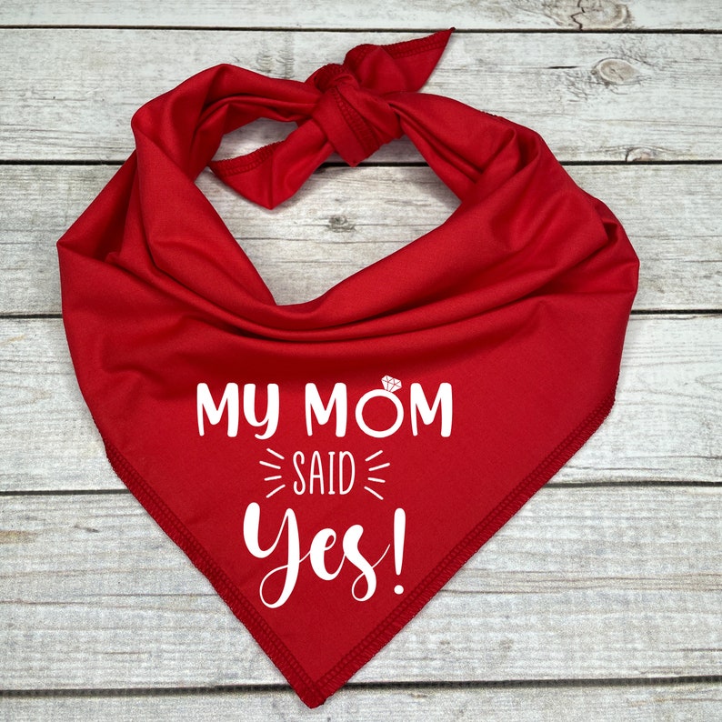 My Mom said Yes Dog Bandana image 7