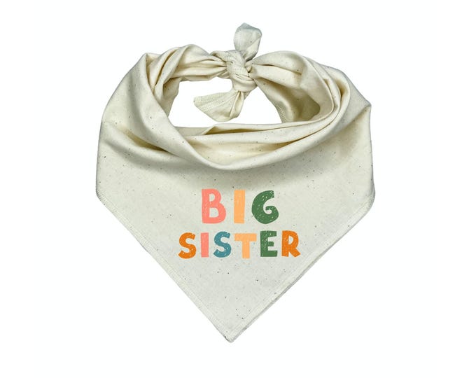 Big Sister Dog Bandana, Pregnancy Announcement