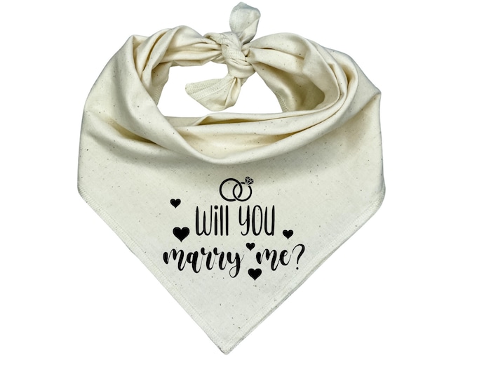 Will You Marry Me? Dog Bandana, Unique Marriage Proposal Ideas